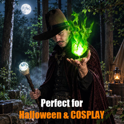 🔥Floating Flame Hand Light Halloween Party Decor & Cosplay Prop🔮
