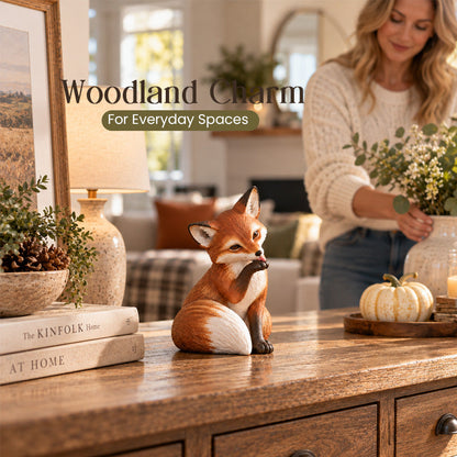 Cottagecore Fox Decor – Licking, Sleeping & Sitting