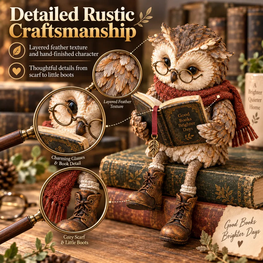 🦉Reading Owl Figurine