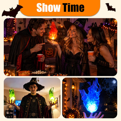 🔥Floating Flame Hand Light Halloween Party Decor & Cosplay Prop🔮