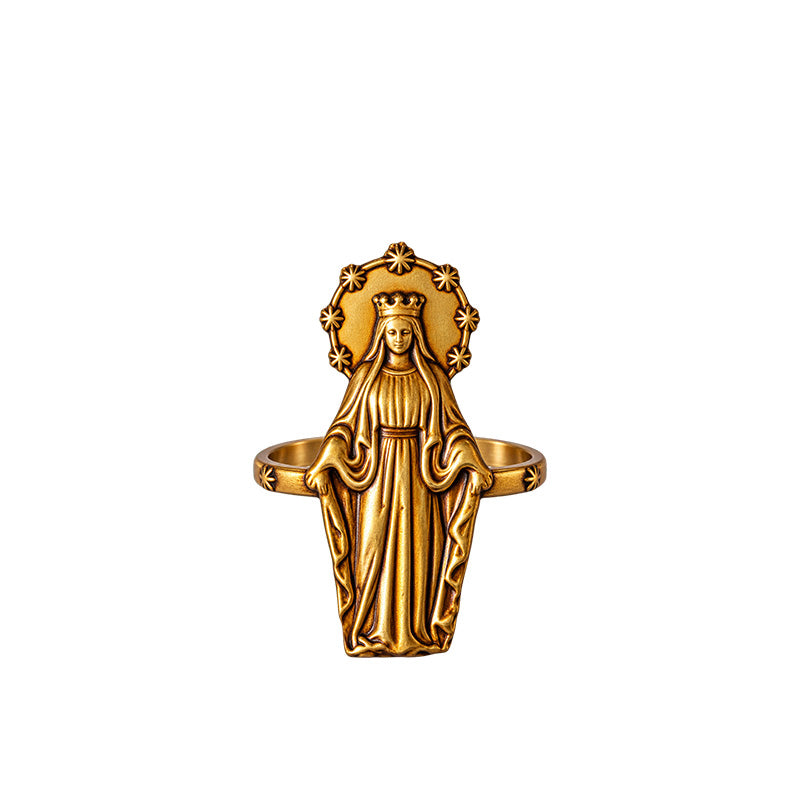 ✝️ Catholic Napkin Rings | Sacred Heart & Virgin Mary Table Decor
