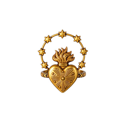 ✝️ Catholic Napkin Rings | Sacred Heart & Virgin Mary Table Decor